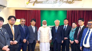 নির্বাচনী পর্যবেক্ষক দলের সাথে সৌজন্য সাক্ষাৎ করলেন জামায়াত আমির