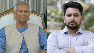 প্রধান উপদেষ্টা অভিনন্দন জানালেন নাহিদ ইসলামকে